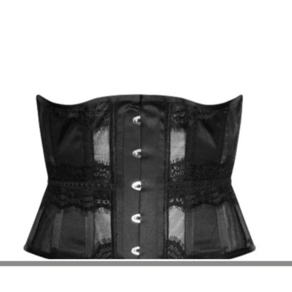 Fox & Royal City Chic Black Betty Trim Underbust Corset Sz 34 (39/40" Waist) NEW - Picture 12 of 16